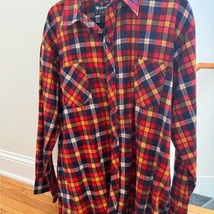 Windercrest Vintage Men's Multicolor Plaid Button Down Shirt